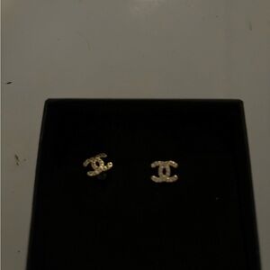 CC stud earrings never worn